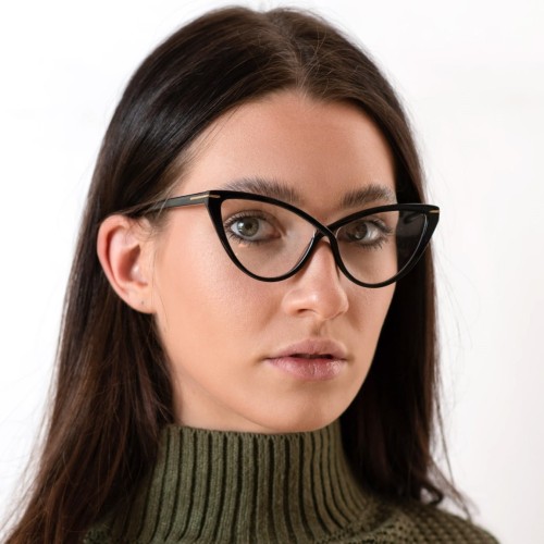 Widi Black Okulary kocie, damskie